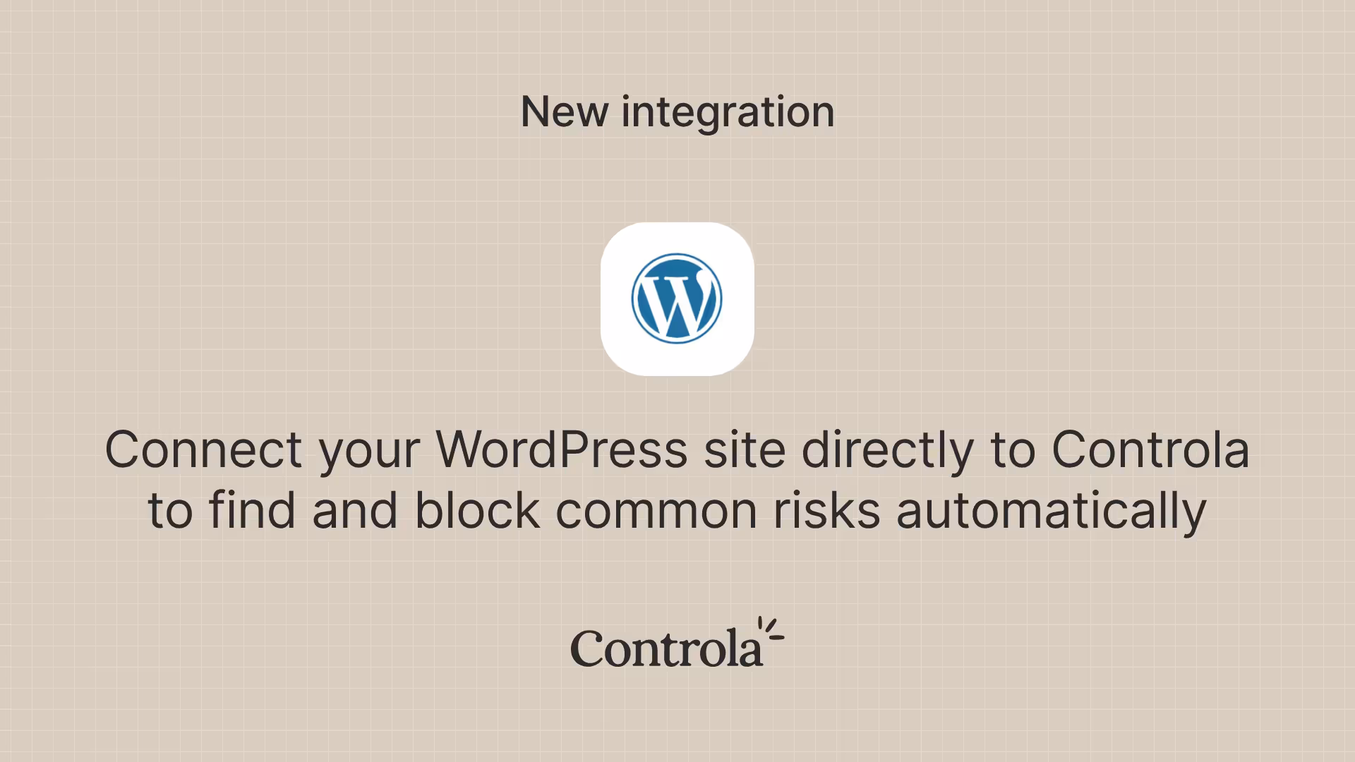 Just released: WordPress integration in Controla